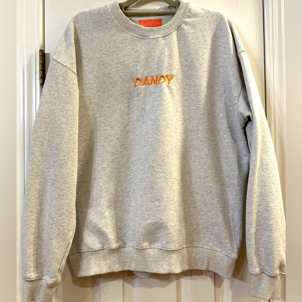 Dandy Worldwide “Lets watch the sunset” Gray crewneck Sweatshirt size large